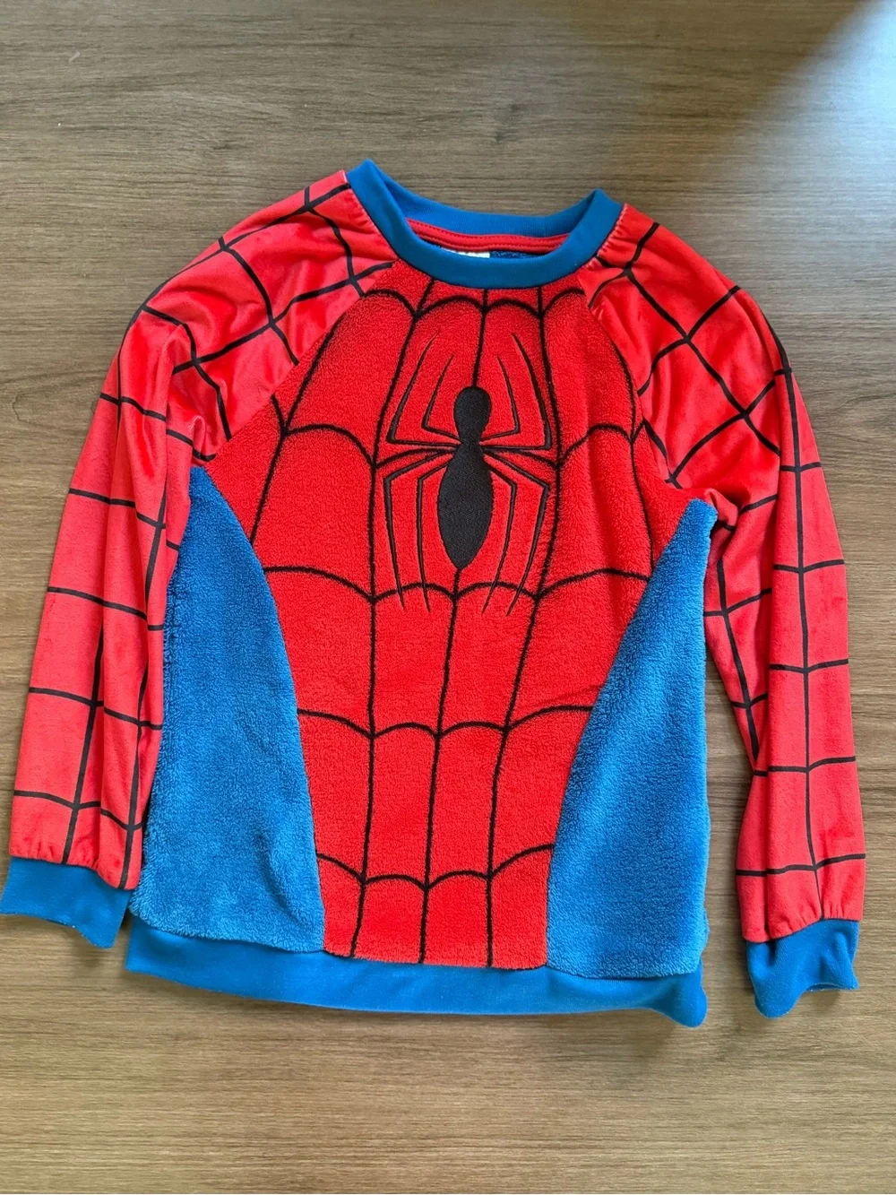 Disney Spider-Man Red and Blue Cozy Pajama Set 7/8